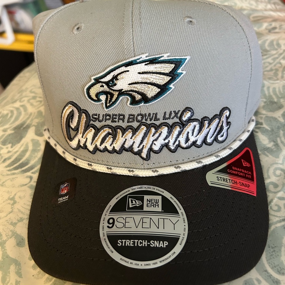 New Era Gray and Black Super Bowl LIX Champions Cap